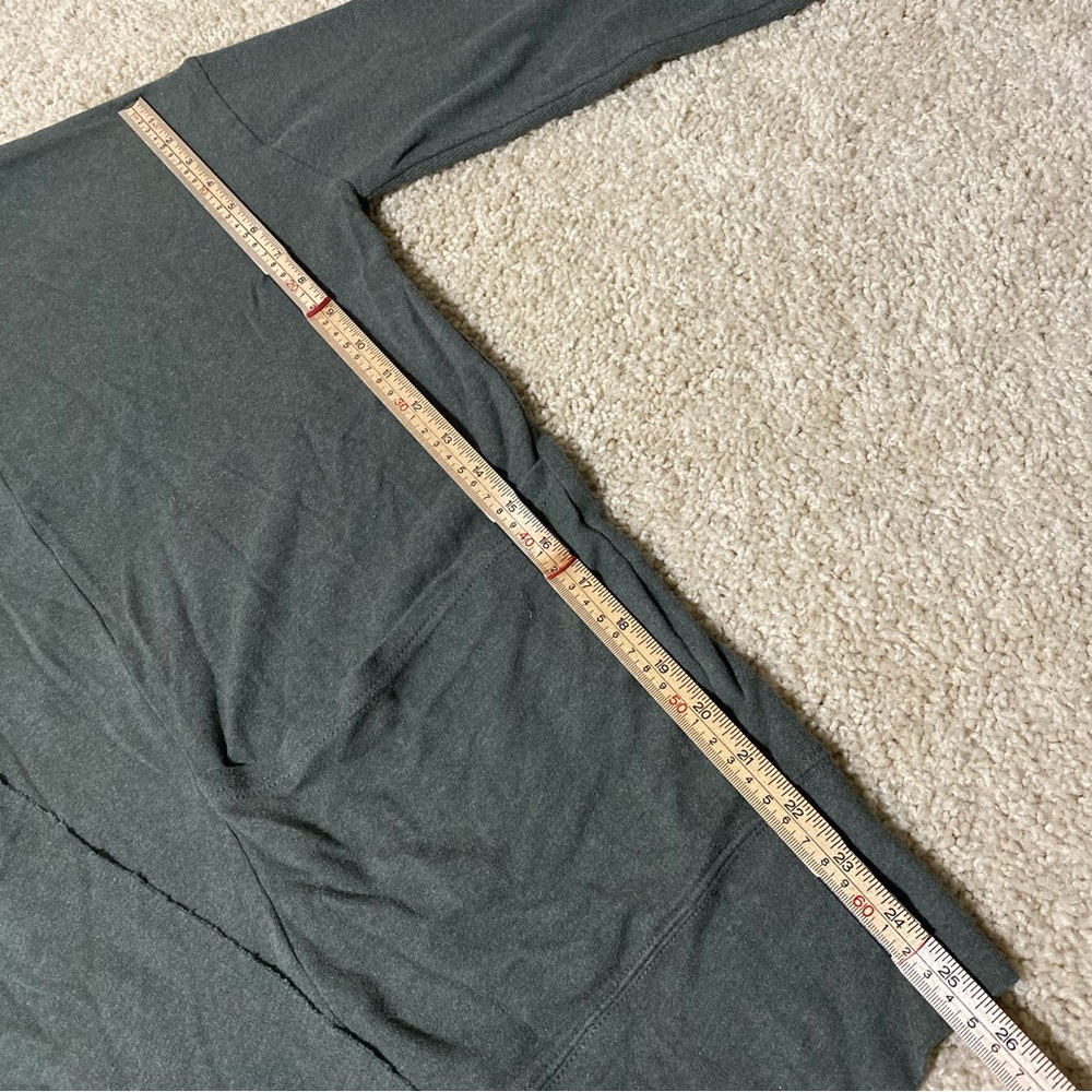 Pact Airplane Organic Cotton Open Knit Cardigan Comfy Minimalist Green Size M/L - Picture 7 of 10